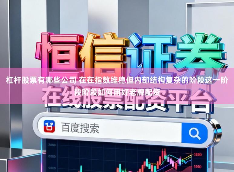 杠杆股票有哪些公司 在在指数维稳但内部结构复杂的阶段这一阶段阶段如何用好老牌配资